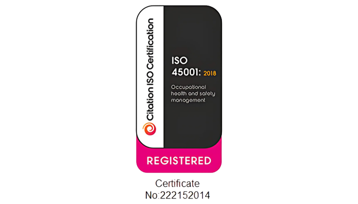 QMS ISO 45001 : 2018 Registered | Accreditations & Certifications | About Us | Aylesford Electrical